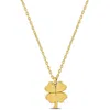 Mimi & Max Clover Leaf Pendant With Chain In 14k Yellow Gold - 17 In In Gold