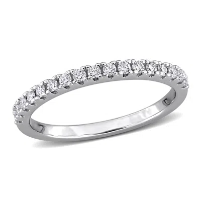 Mimi & Max Created Forever 1/4ct To 2 1/2ct Tdw Lab-grown Diamond Anniversary Band Sterling Silver In Metallic