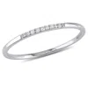 Mimi & Max Diamond Accent Wedding Band 10k White Gold In Silver