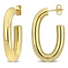 Mimi & Max Everyday Lightweight Open Hoop Trendy Earrings In 14k Yellow Gold In Gold