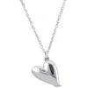 Mimi & Max Heart Charm Necklace In Sterling Silver - 16.5+1 In. In White