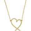 Mimi & Max Heart Necklace With Chain In 14k Yellow Gold - 17 In In Gold