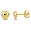 Mimi & Max Heart Stud Earrings In 14k Yellow Gold In Gold