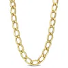 Mimi & Max Hollow Link Chain Necklace Yellow Silver - 24 In In Gold