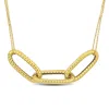 Mimi & Max Intertwined Three-link Necklace In 14k Yellow Gold - 16 In In Gold