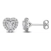 Mimi & Max Lab Grown Diamond Stud Earrings Sterling Silver 1 3/8 To 2ct Tdw In Metallic