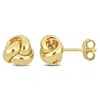 Mimi & Max Love Knot Earrings In 14k Yellow Gold In Gold