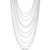 Mimi & Max Multi-strand Chain Necklace In Sterling Silver - 18 In In Silver