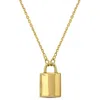 Mimi & Max Padlock Necklace With Chain In 14k Yellow Gold - 17 In In Gold