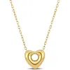 Mimi & Max Puff Heart Necklace With Chain In 10k Yellow Gold - 18 In In Gold