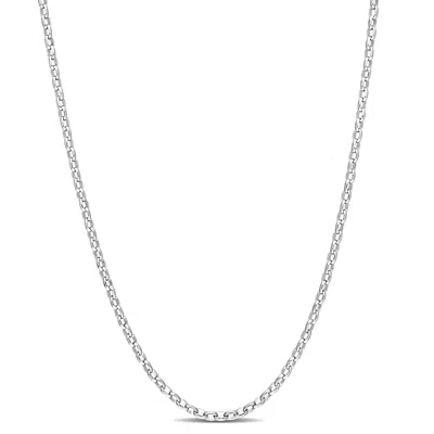 Mimi & Max Rolo Chain Necklace In Sterling Silver, 20 In
