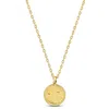 Mimi & Max Smiley Face Pendant With Chain In 14k Yellow Gold - 17 In In Gold