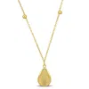 Mimi & Max Teardrop Pendant With Chain In 14k Yellow Gold - 18 In In Gold