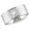 Mimi & Max Textured Band Stainless Steel In Silver