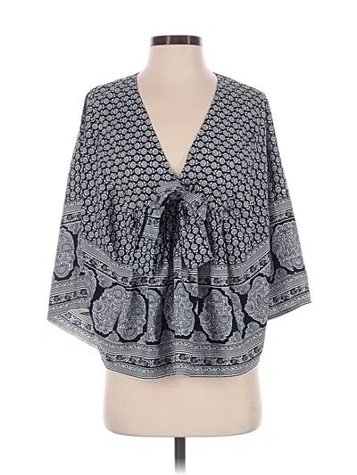 Pre-owned Mimi Chica 3/4 Sleeve Blouse In Blue