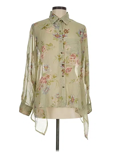 Pre-owned Mimi Chica 3/4 Sleeve Blouse In Green