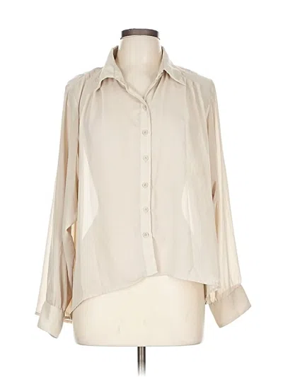 Pre-owned Mimi Chica 3/4 Sleeve Blouse In White