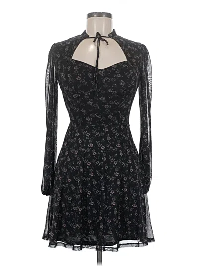 Pre-owned Mimi Chica 3/4 Sleeve Top Black Halter Neckline Tops
