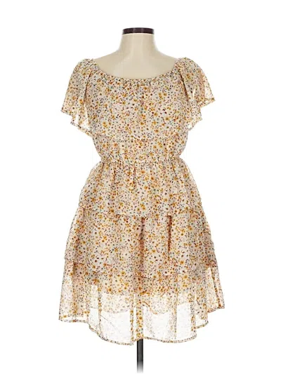 Pre-owned Mimi Chica Casual Dress In Yellow