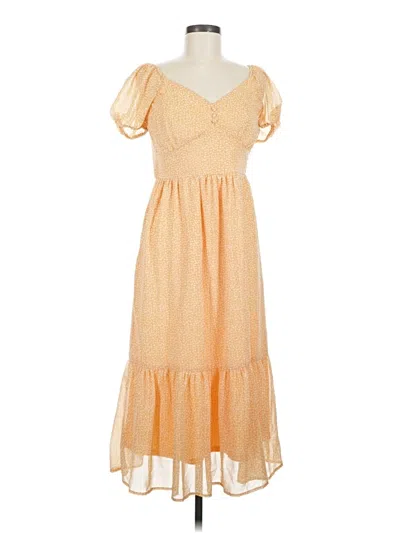 Pre-owned Mimi Chica Casual Dress In Yellow