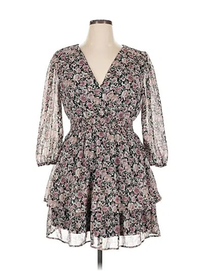 Pre-owned Mimi Chica Cocktail Dress In Black