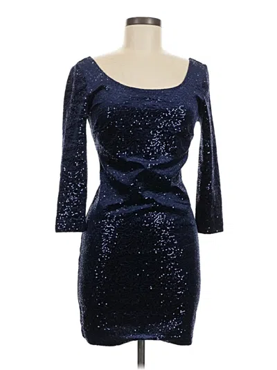 Pre-owned Mimi Chica Cocktail Dress In Blue