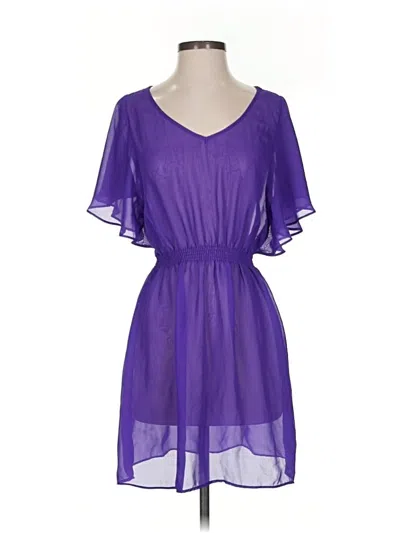 Pre-owned Mimi Chica Cocktail Dress In Purple
