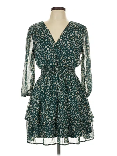 Pre-owned Mimi Chica Cocktail Dress In Teal