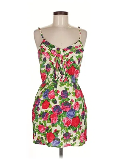 Pre-owned Mimi Chica Cocktail Dress In White