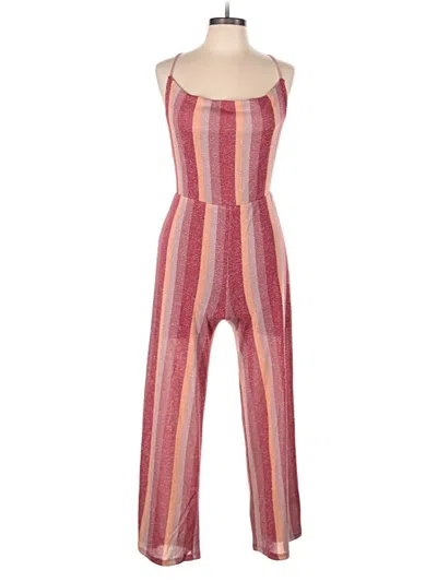 Pre-owned Mimi Chica Jumpsuit In Pink