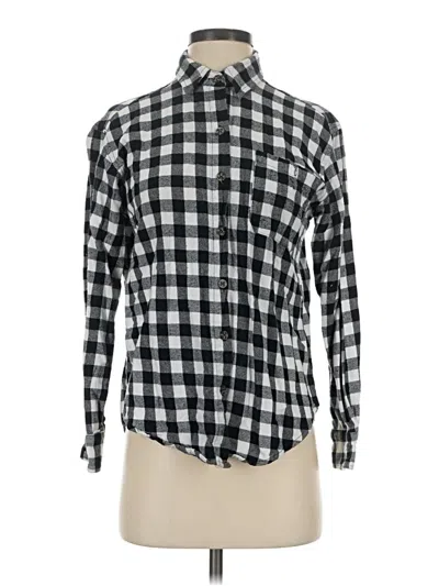 Pre-owned Mimi Chica Long Sleeve Button Down Shirt In Black