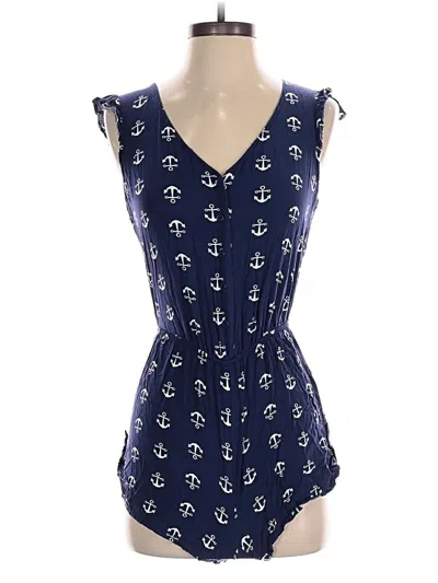 Pre-owned Mimi Chica Romper In Blue