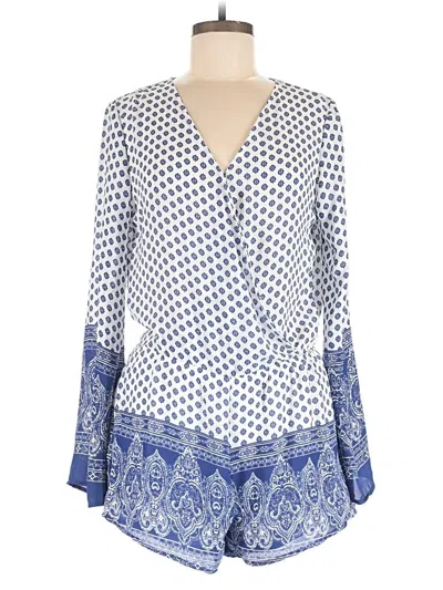 Pre-owned Mimi Chica Romper In Blue