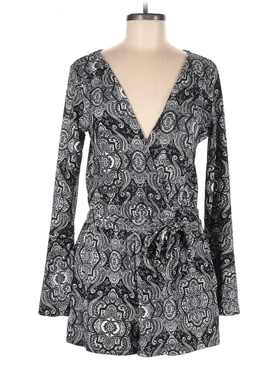 Pre-owned Mimi Chica Romper In Gray