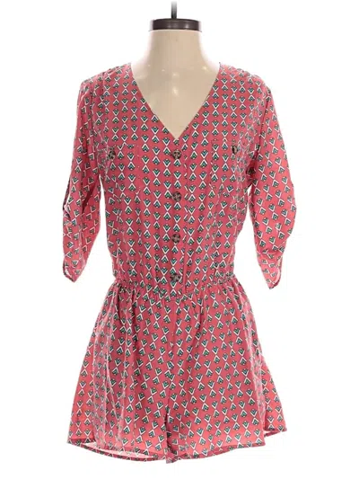 Pre-owned Mimi Chica Romper In Red