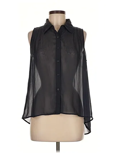Pre-owned Mimi Chica Sleeveless Blouse In Black