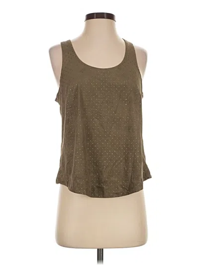 Pre-owned Mimi Chica Sleeveless Top Brown Halter Neckline Tops