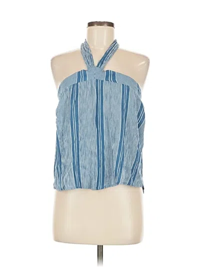 Pre-owned Mimi Chica Tank Top Blue Halter Neckline Tops