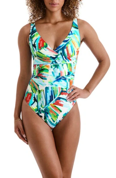 Mimi Flamingo Bailey One-piece Swimsuit In Multi