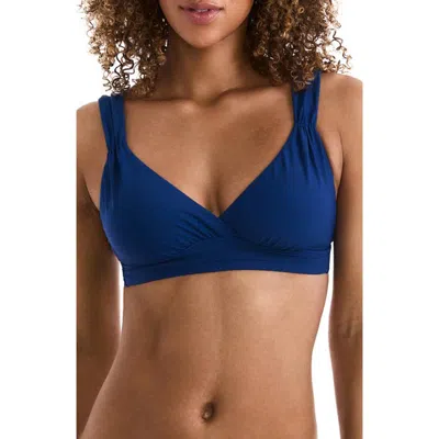 Mimi Flamingo Emory Bikini Top In Blue