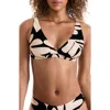 Mimi Flamingo Sawyer Banded Bikini Top In Black
