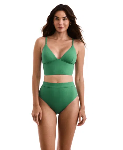 Mimi Flamingo Blake Midkini Bikini Top In Green