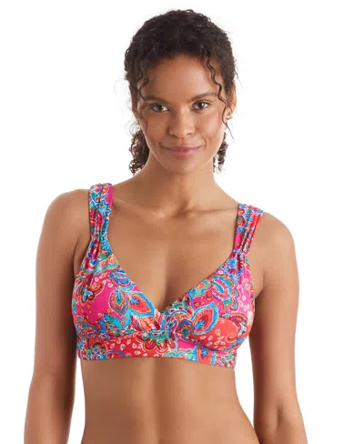 Mimi Flamingo Women's Emory Bra In Island Paisley