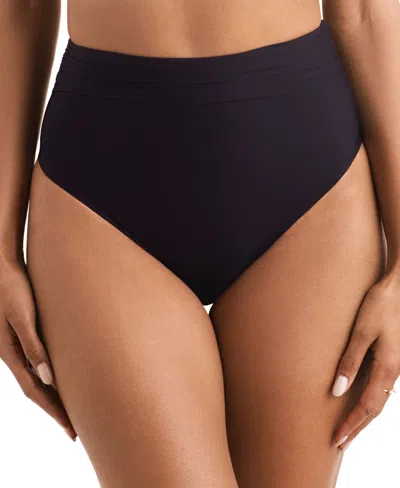 Mimi Flamingo Women's Morgan High-waist Bikini Bottoms In Black