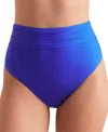 Mimi Flamingo Women's Morgan High-waist Bikini Bottoms In Cobalt