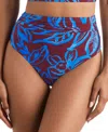 Mimi Flamingo Women's Morgan High-waist Bikini Bottoms In Oasis