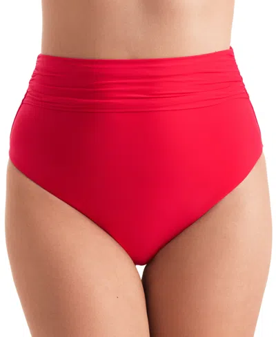 Mimi Flamingo Women's Morgan High-waist Bikini Bottoms In Punch