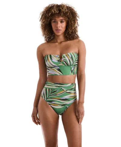 Mimi Flamingo Morgan High Waist Bikini Bottoms In Multi