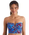 Mimi Flamingo Women's Printed Convertible Tankini Top In Oasis
