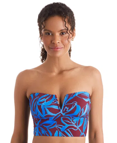 Mimi Flamingo Women's Printed Convertible Tankini Top In Oasis
